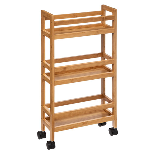 Slim Bamboo Trolley with Wheels