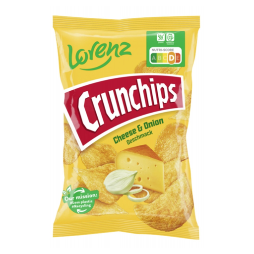 Lorenz Crunchips Cheese & Onion 150g