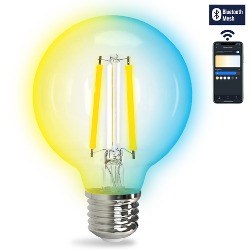 Aigostar Bluetooth Mesh Smart Filament Bulb G80 6W CCT