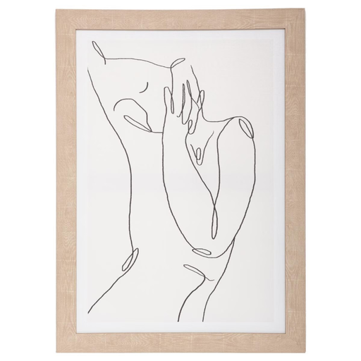 "Visage" Framed Canvas Print by Atmosphera