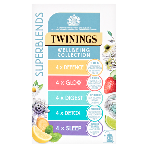 Twinings Superblends Wellbeing Collection 20 Tea Bags