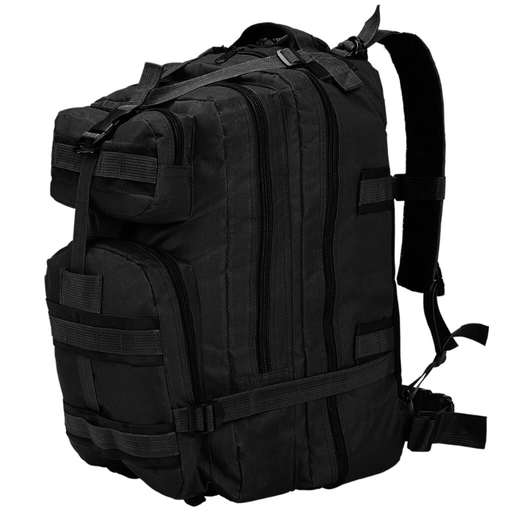 vidaXL Military-Style Backpack 50 L Black