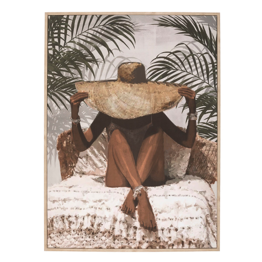 "Eliane" Framed Canvas Print by Atmosphera