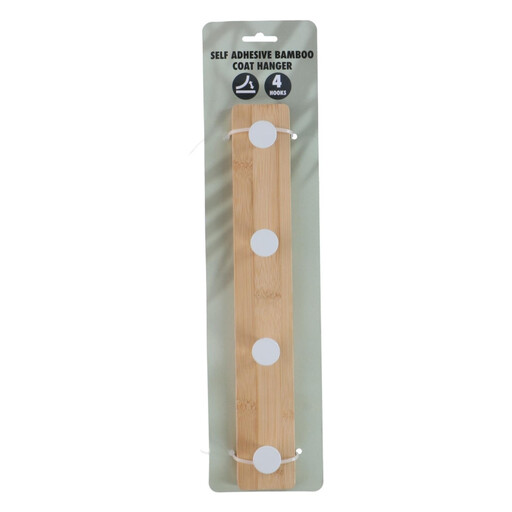 竹制挂钩 - 随机款式（2 种设计混装） - 1 个装
