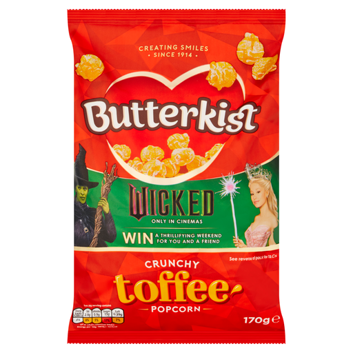 Butterkist Crunchy Toffee Popcorn 170g bag