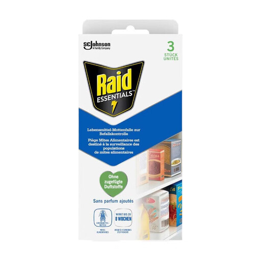 Raid Essentials 食物蛀虫诱捕器，3 片装