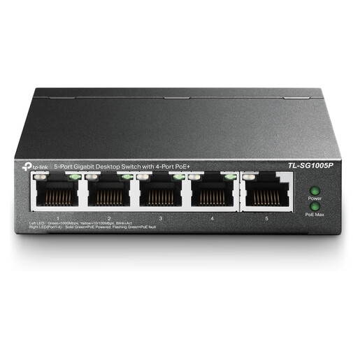 TP-Link 5-Port Gigabit Desktop PoE Switch with 4-Port