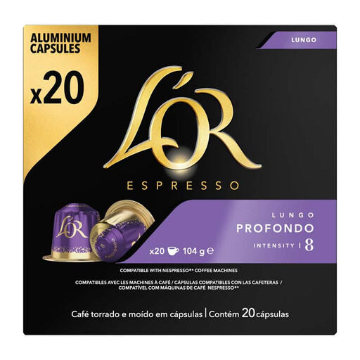L'OR Espresso Coffee Capsules Lungo Profondo 20 pcs