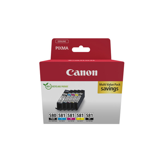 Canon PGI-580/CLI-581 5-Cartridge Multipack
