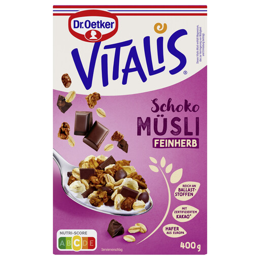 Oetker Vitalis Dark Chocolate Muesli 400 g