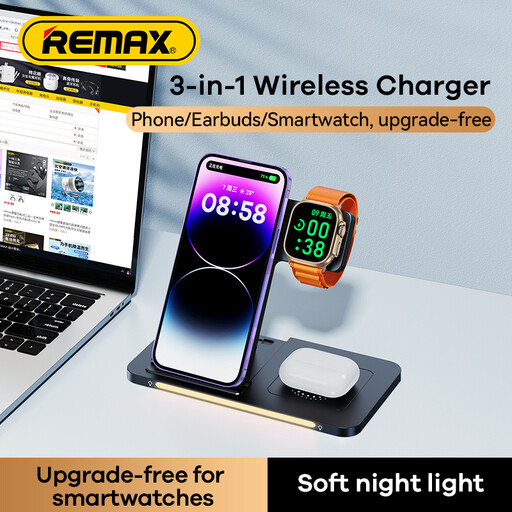 REMAX RP-W70 Minxl Pro Series 3-in-1 Foldable Wireless Charger