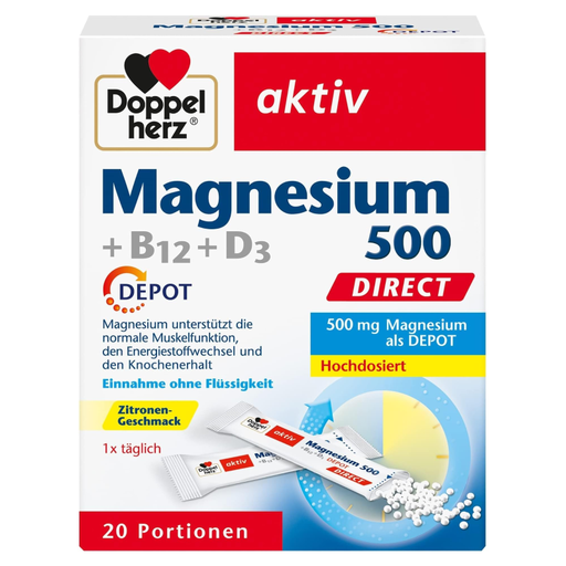 Doppelherz aktiv Magnesium 500 + B12 + D3 DEPOT DIRECT