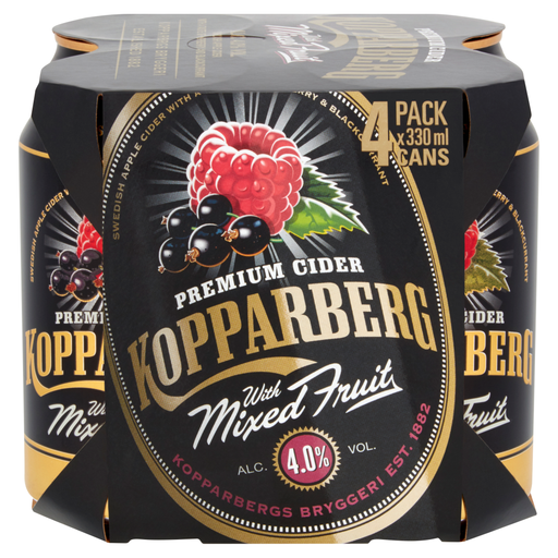 Kopparberg Premium Cider with Mixed Fruit 4 X 330ml