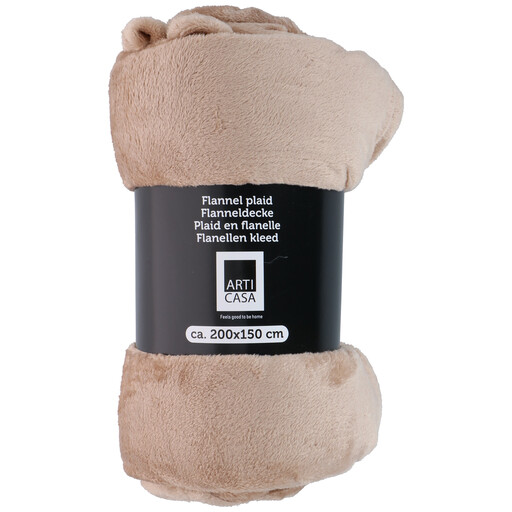 Arti Casa Fleece Blanket 150 x 200cm - Beige