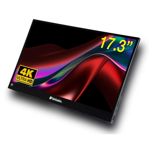Verbatim PMT-17 Portable Touchscreen Monitor, Mobile 17.3 Inch Full HD Screen