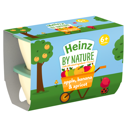 Heinz By Nature Apple Banana & Apricot Pots