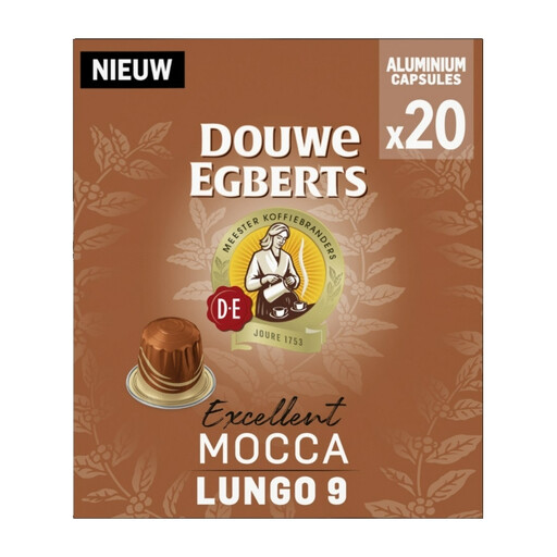 Douwe Egberts Excellent Mocca Lungo Coffee Capsules - 20 pcs