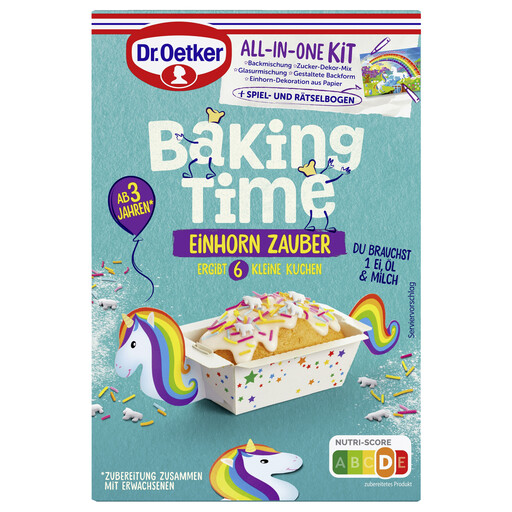 Dr. Oetker Back-Zeit Zauberhafter Einhorn-Back-Mix 300 g