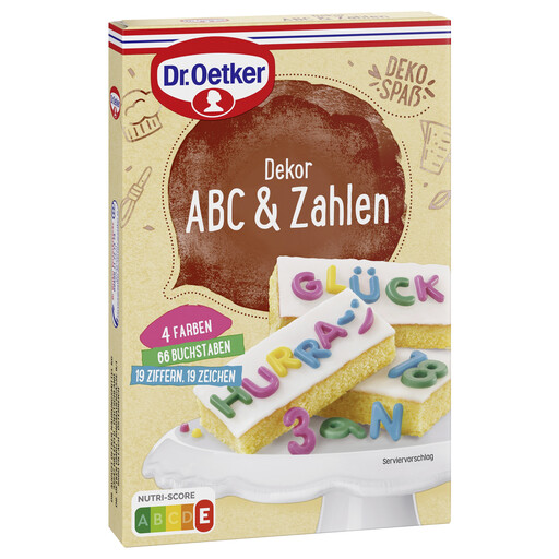 Dr. Oetker Sugar Alphabet and Numbers Cake Decor 58g