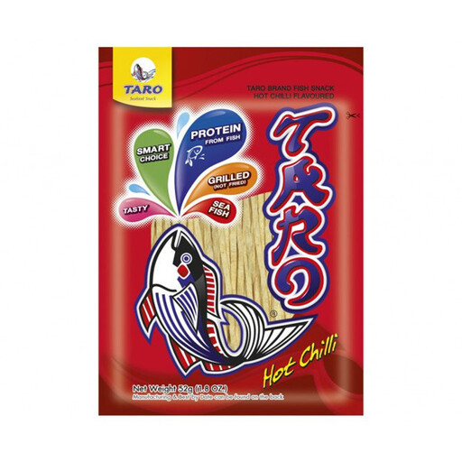 Taro Hot Chilli Fish Snack 52g