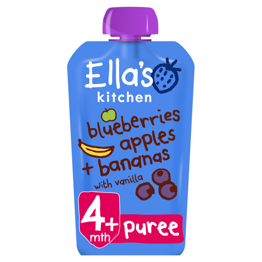 Ella's Kitchen Blueberries Apples Bananas & Vanilla Pouch