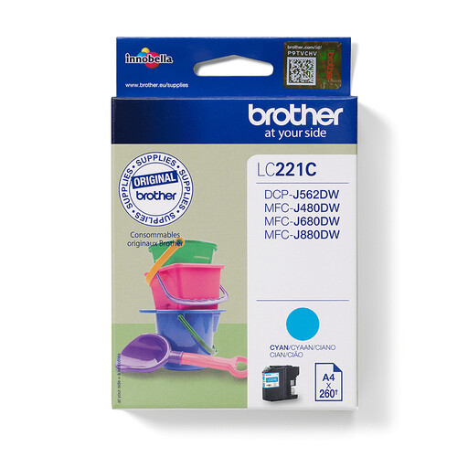 Brother LC221C Ink Cartridge Cyaan