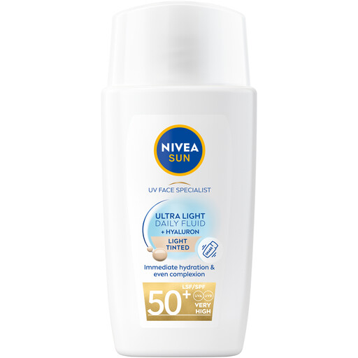 NIVEA Sun UV Specialist Daily Fluid Tinted Sunscreen for Fair Skin Type SPF 50+