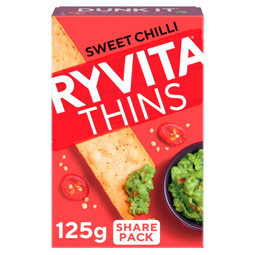 Ryvita Thins Sweet Chilli 125g pack