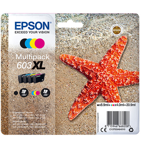 Epson C13T03A64020 Ink Cartridge 1 Pc(s) Original High (XL) Yield Black, Cyan, Magenta, Yellow