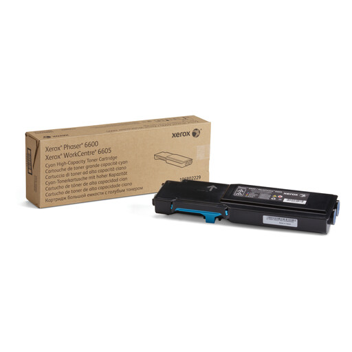 Xerox Genuine Phaser 6600, WorkCentre 6605 Cyan Toner Cartridge