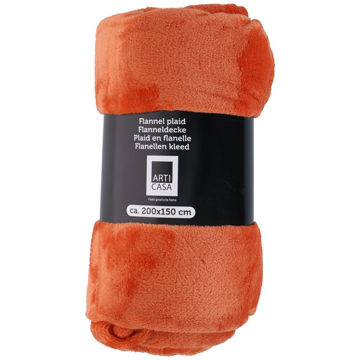Plaid Polaire Arti Casa 150 x 200 CM - Orange