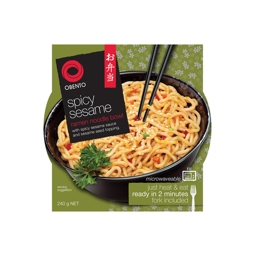 Obento Spicy Sesame Ramen Noodle Bowl