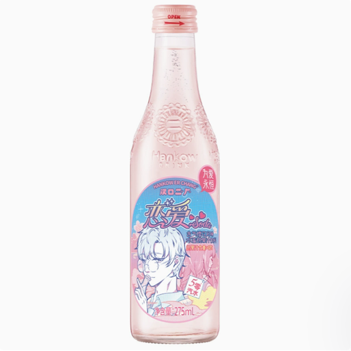 Hankow Er Chang Sakura-Flavored Sparkling Peach Juice Drink, 275ml