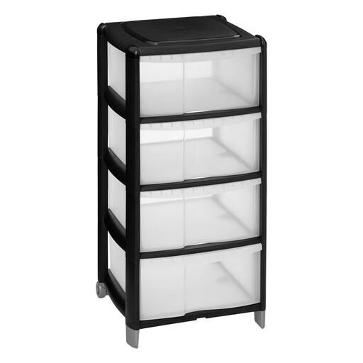 4-Drawer Plastic Storage Tower Towy+