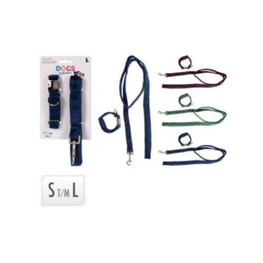 Dog leash with collar (120 cm)