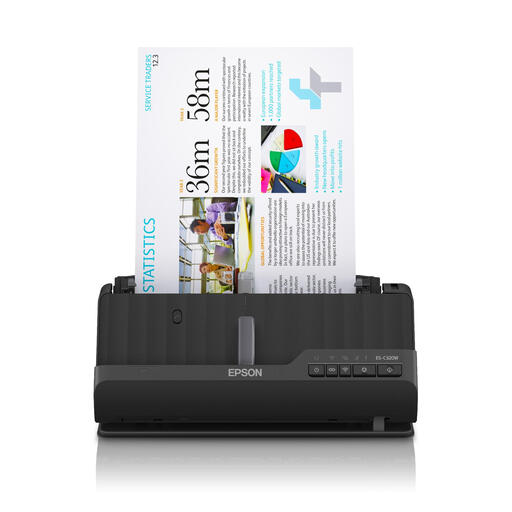 Epson ES-C320W ADF + Sheet-Fed Scanner 600 x 600 DPI A4 Black