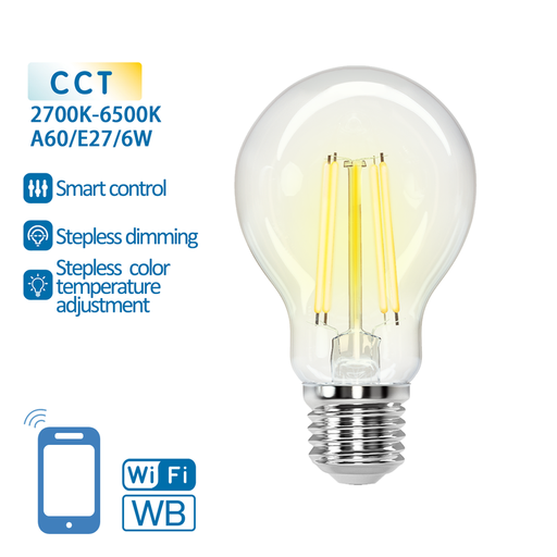 Aigostar LED Bulb - E27 A60-WiFi Dimmable