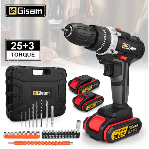 Gisam 21V Cordless Impact Drill