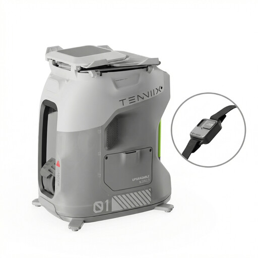TENNIIX Basic Mint White AI Tennis Robot