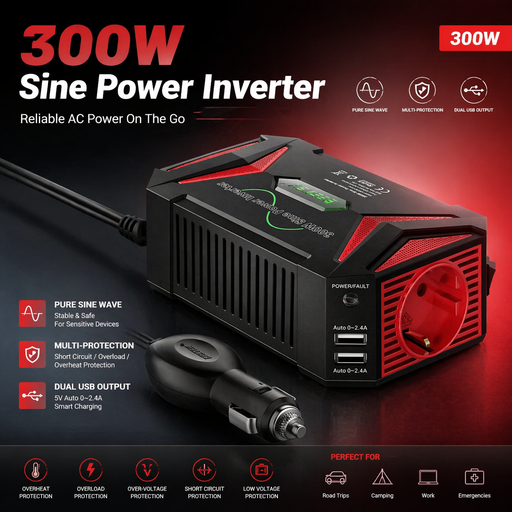BESTEK 300W 纯正弦波逆变器