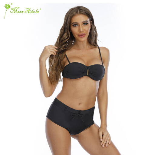 MISSADOLA Beach Swim Holiday Two-piece Swimsuit Black S