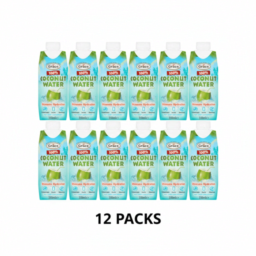 Grace Coconut Water 100% 330 ml 12 Packs