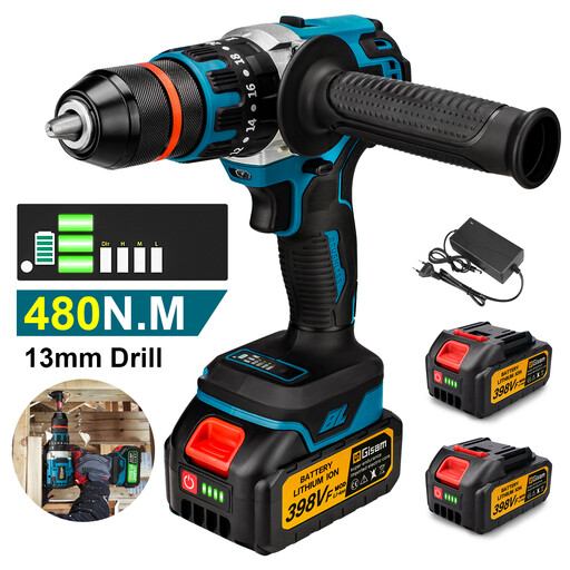 Gisam 13mm 480N.M Brushless Electric Impact Drill