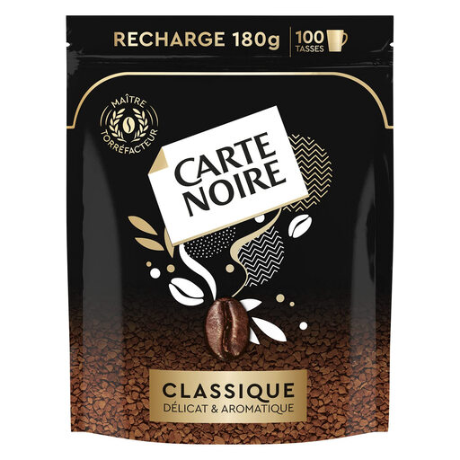 Carte Noire, recharge de café soluble 180 g