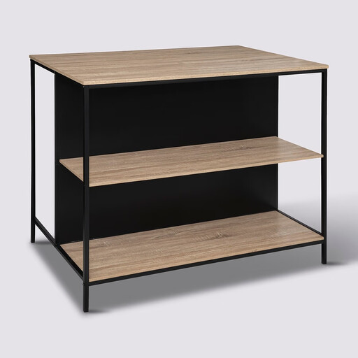 5five Aliaj Metal Island Bar with Storage - 115 x 70 x 95 cm