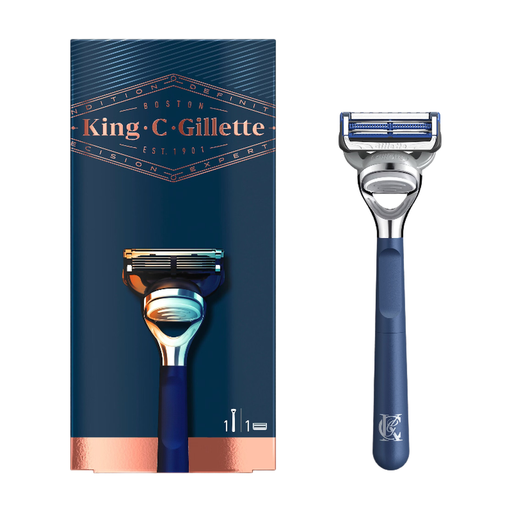 King C Gillette Shaver for Shaving & Contouring + 1 Precision Blade