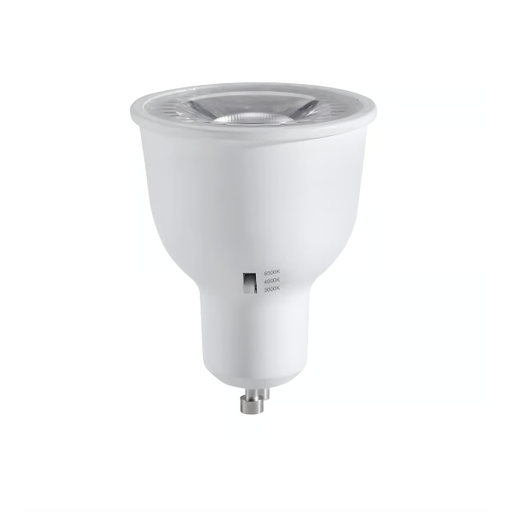 Ampoule GU10 PAR16 avec changement de température de couleur, plastique blanc, 3000/4000/6500K 395 lm - Energetic