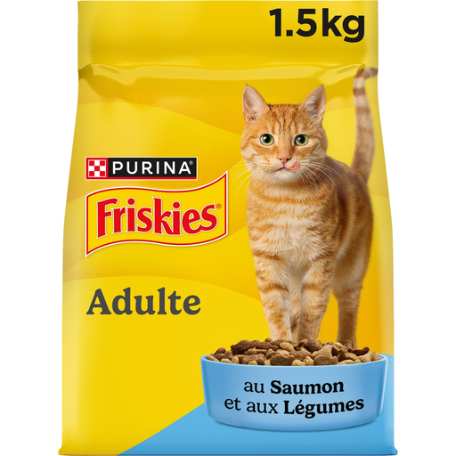 Friskies 5 Promises Indoor Cat Food with Salmon - 1.5 kg
