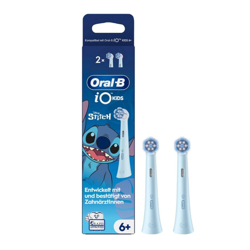 Oral-B iO Kids Disney Stitch Electric Toothbrush Head for Kids Aged 6+, 2-Pack