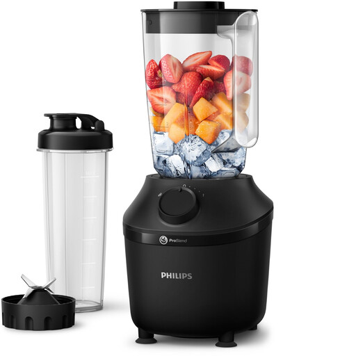 Philips HR2041/41 Blender Series 3000，1.9 升，450 W，黑色，附随行杯